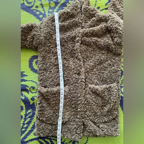 Aritzia Wilfred Free Grete jacket Size XXS Cozy Brown Teddy Coat Casual Fall - Picture 14 of 14